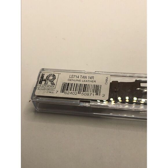 Hadley Roma Watch Band Replacement 2 piece Brown Leather In Box LS714 PY14 - Picture 7 of 8
